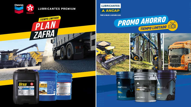 Lubricantes ANCAP y Texaco: Presentan nuevas ediciones de “Promo ahorro” y “Plan zafra”