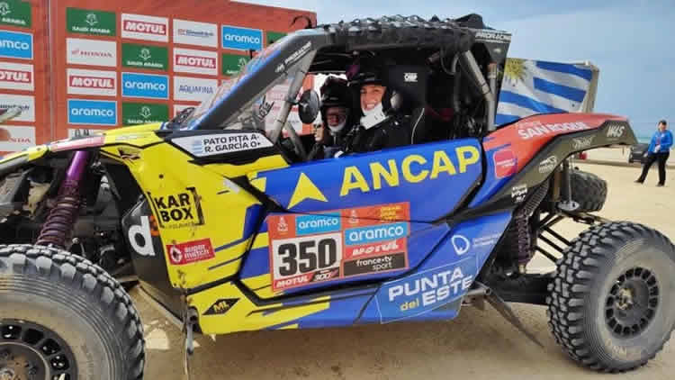 ANCAP apoyó a piloto uruguaya Pato Pita en el Dakar 2023, que culminó en el lugar 36 de su categoría