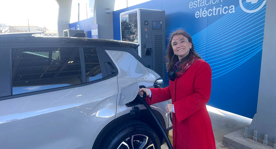 DUCSA inauguró la primera estación eléctrica del país