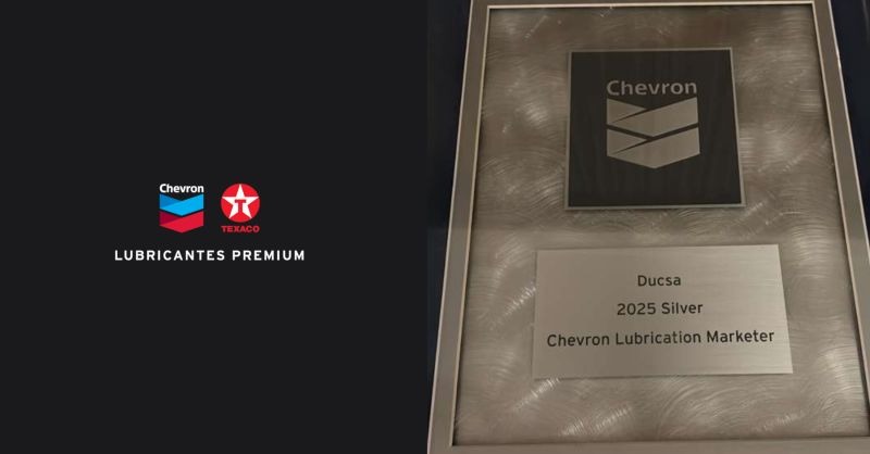 DUCSA vuelve a destacarse en la región y recibe por segundo año consecutivo el Premio de Plata de Chevron